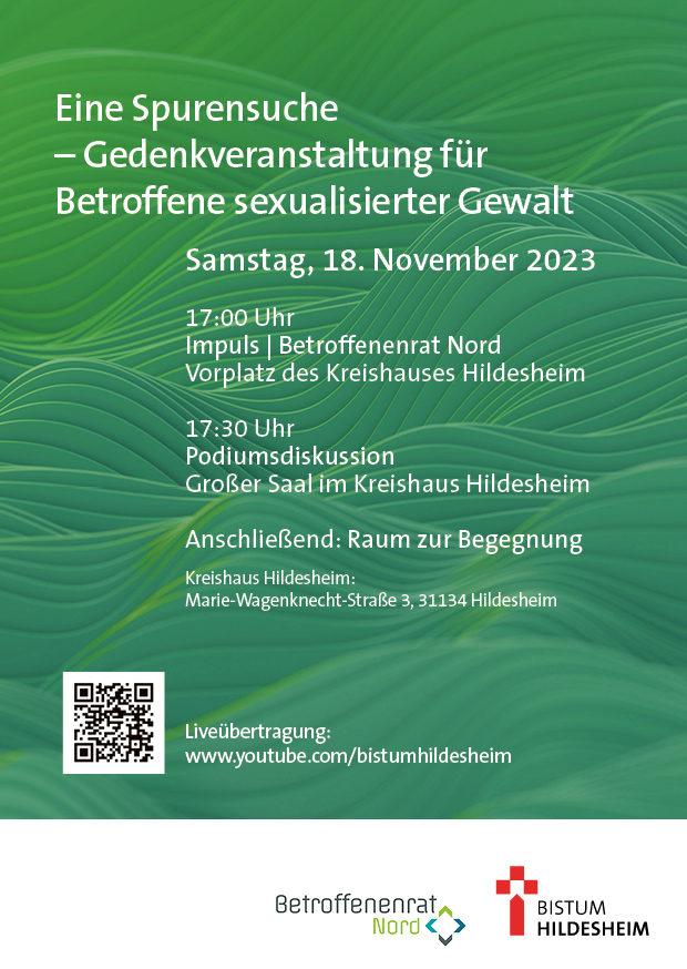 Grüner Flyer mit Text